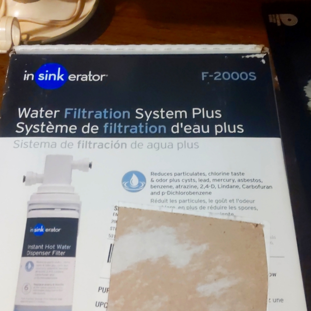 In sink erator filter kit(f-2000S) open box sale